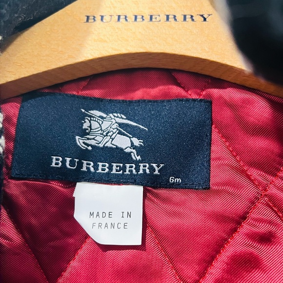 BURBERY**Double Breasted Baby Coat***Size 6 mo. $1395 - Picture 5 of 6